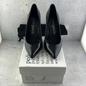 Pedro Garcia Black Patent Pumps